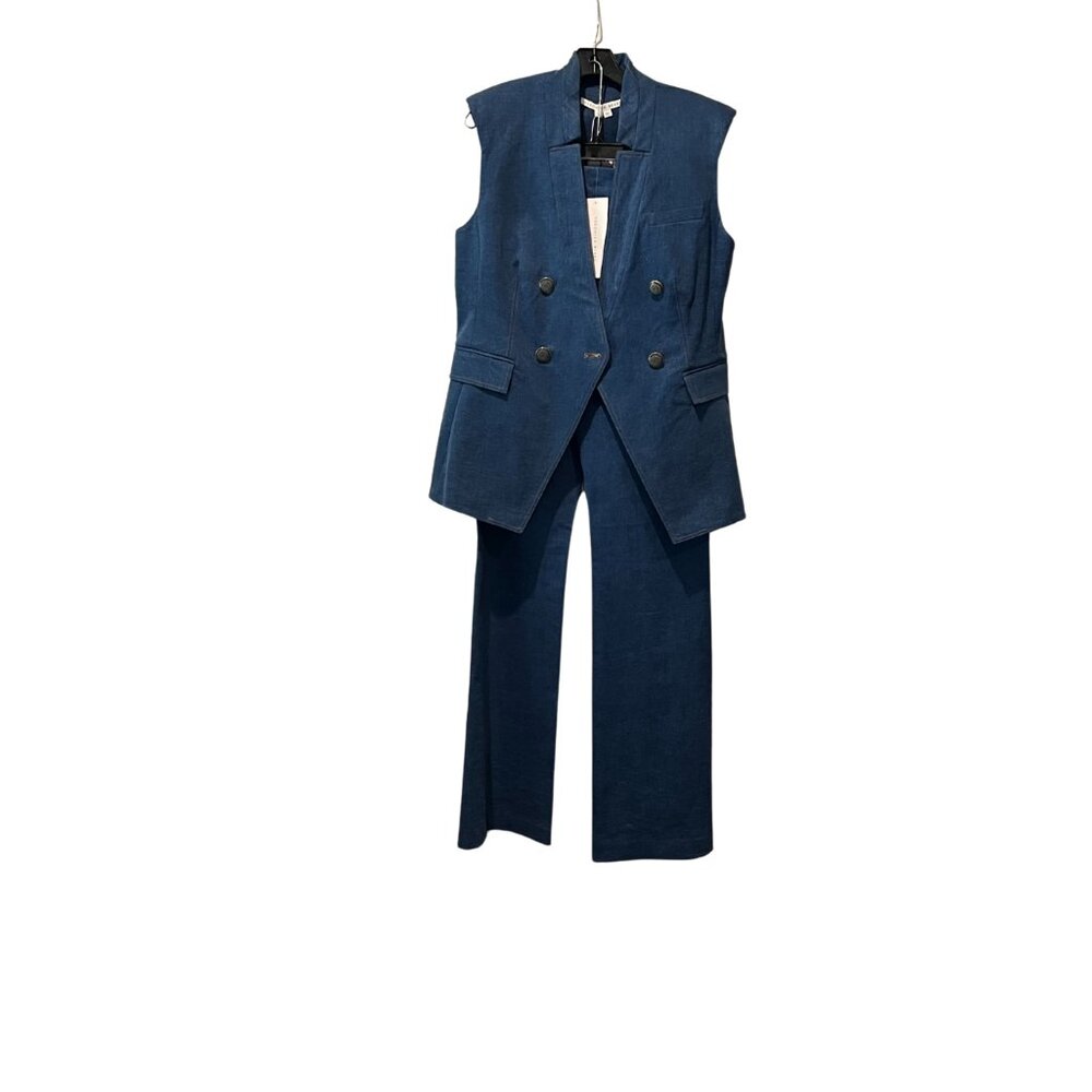 NWT Veronica Beard Amika Vest (Cosmo Blue) Size 10 US (Matching Pants in Closet)